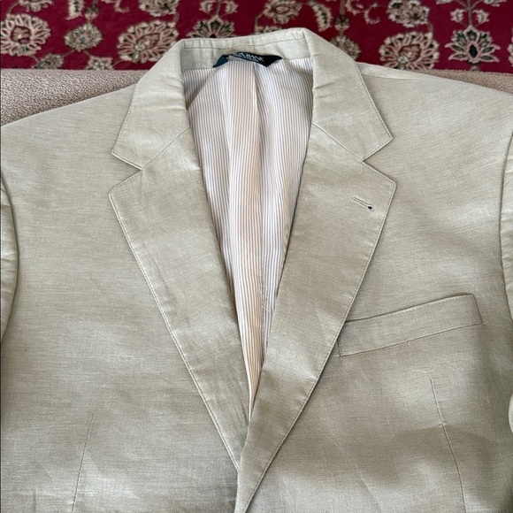 Jos A Bank Mens Linen Blazer Sports Coat Size 42 Two Button (TD) - Picture 1 of 9